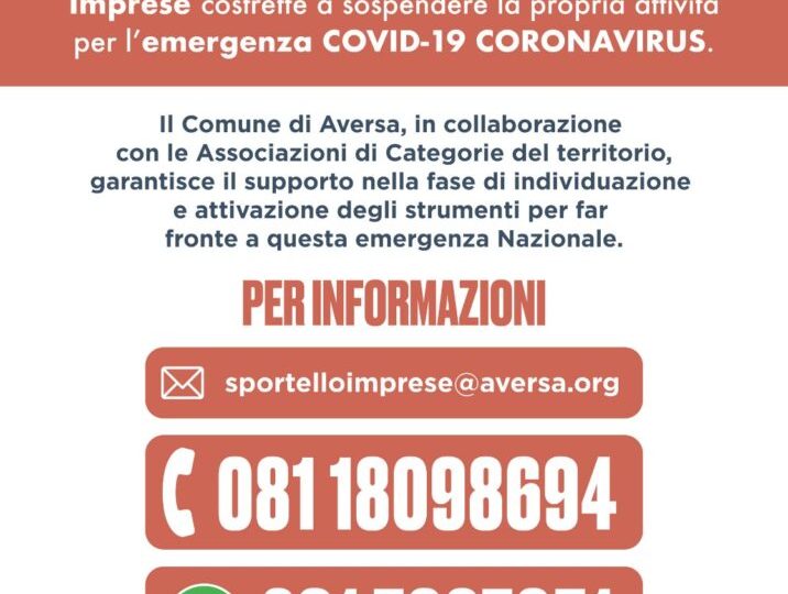 Attivo lo sportello Informa Imprese